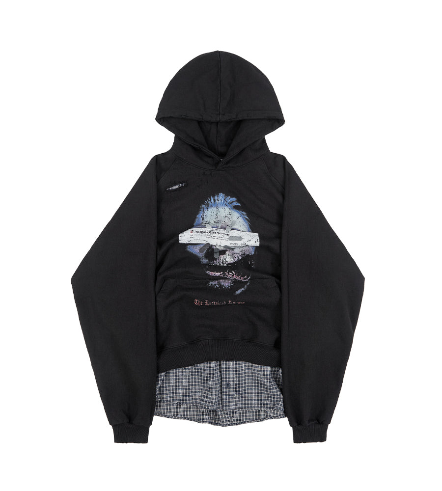 Shirt Layered Hoodie